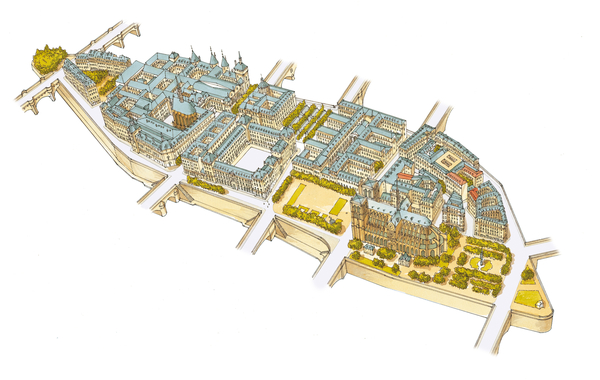 Ile-de-la-Cite. Paris, France von Fernando Aznar Cenamor