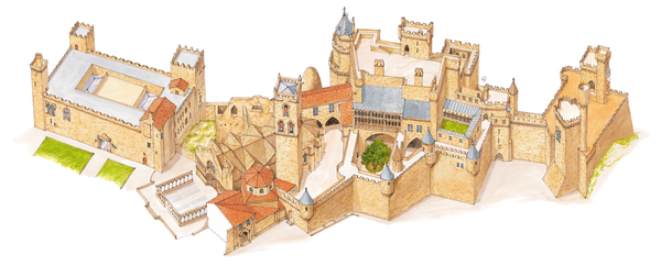 Olite Castle. Navarra, Spain von Fernando Aznar Cenamor