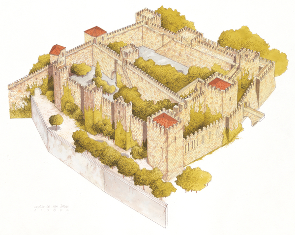 San Jorge castle. Lisboa, Portugal von Fernando Aznar Cenamor