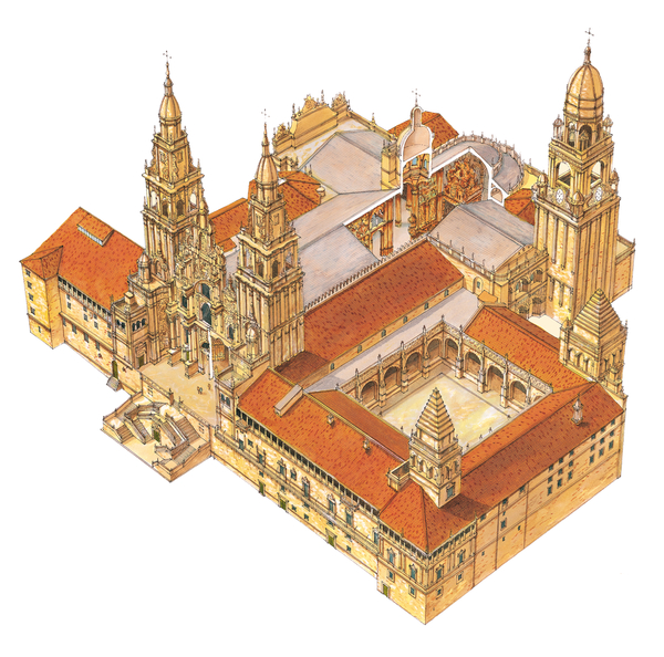 Santiago de Compostela Cathedral. Spain von Fernando Aznar Cenamor