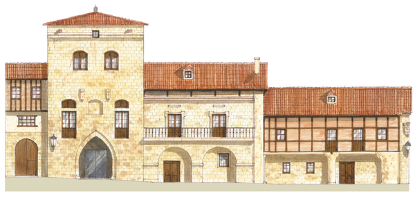 Traditional houses. Santillana del Mar, Cantabria, Spain von Fernando Aznar Cenamor