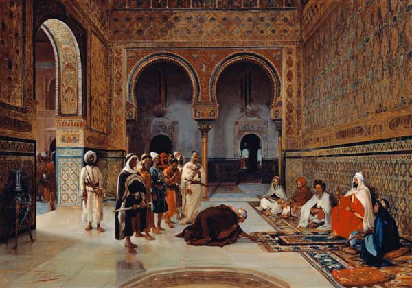 Treueschwur in der Halle Abencerrajas in der Alhambra von Granada von Filippo Baratti