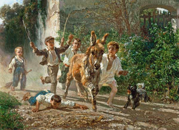 The Street Urchins von Filippo Palizzi