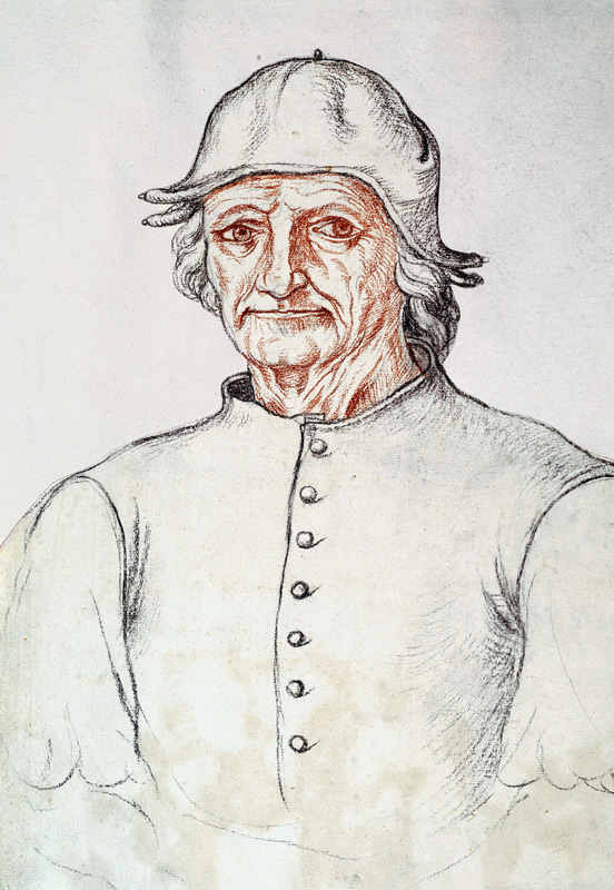 Ms 266 fol.275 Portrait of Hieronymus Bosch (145-1516) from the 'Receuil d'Arras' von Flemish School