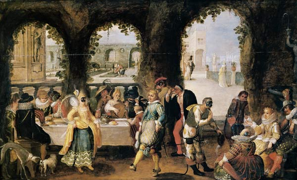 The Italian Comedians von Flemish School