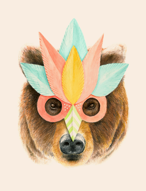 The Bear with the Paper Mask von Florent Bodart