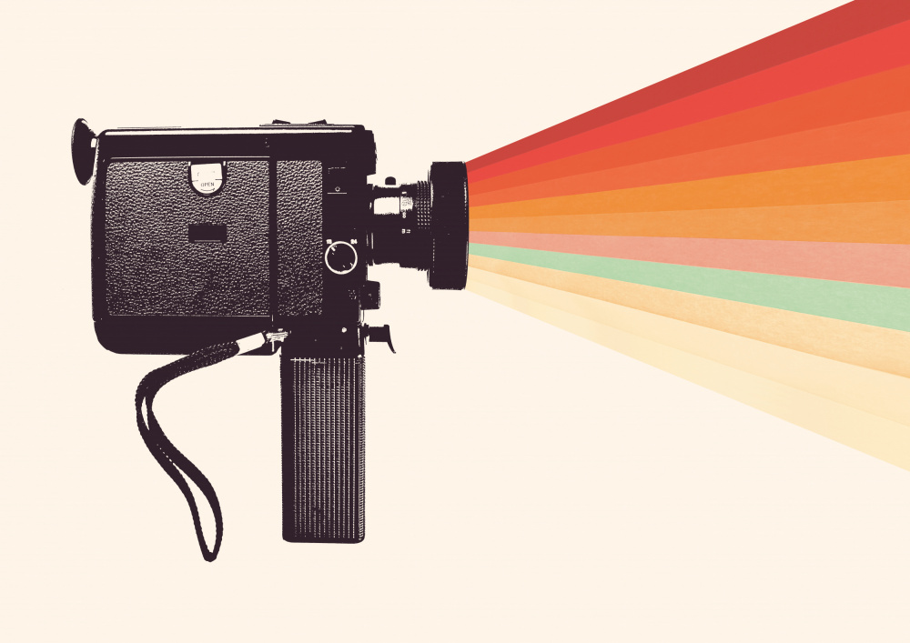 Movie Camera Rainbow von Florent Bodart