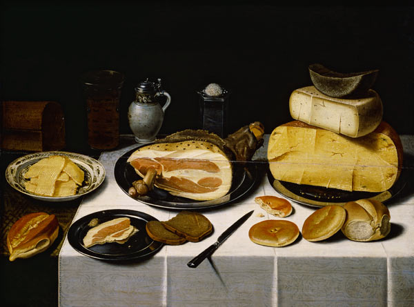 Still Life with a Ham von Floris Gerritsz. van Schooten