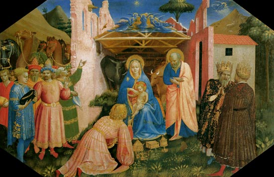 Die Anbetung der Könige Predella des Altars Verkündigung Mariae von Fra Beato Angelico