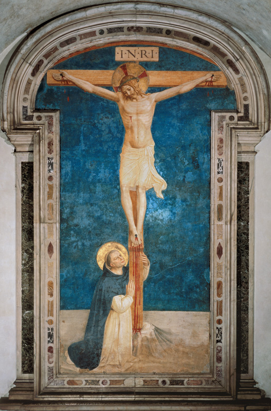 Christ on the Cross Adored by St. Dominic von Fra Beato Angelico