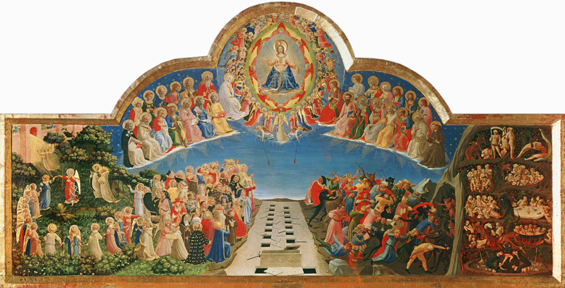 The Last Judgement (tempera & gold on panel) von Fra Beato Angelico