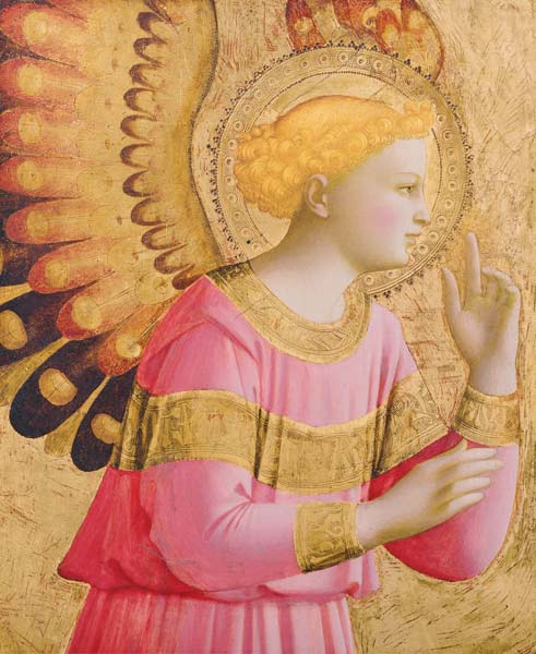 Annunciatory Angel, 1450-55 von Fra Beato Angelico