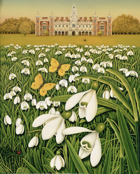 Snowdrop Day, Hatfield House von Frances Broomfield