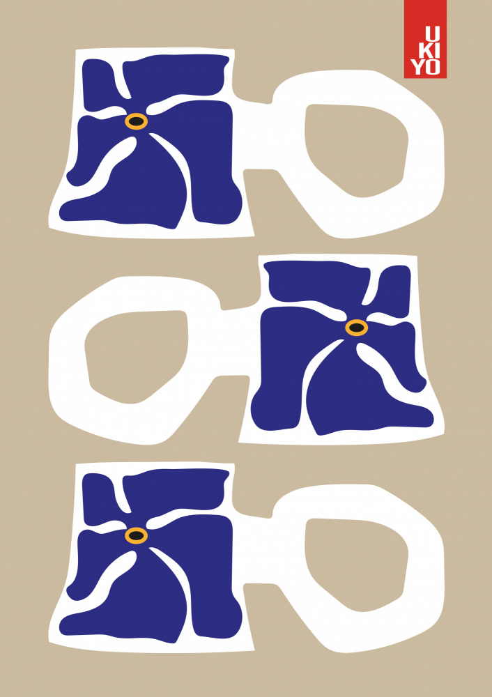 Ukiyo Mug Blue von Frances Collett