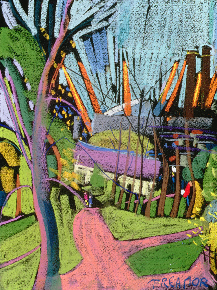 Millennium Dome from Greenwich Park von  Frances  Treanor