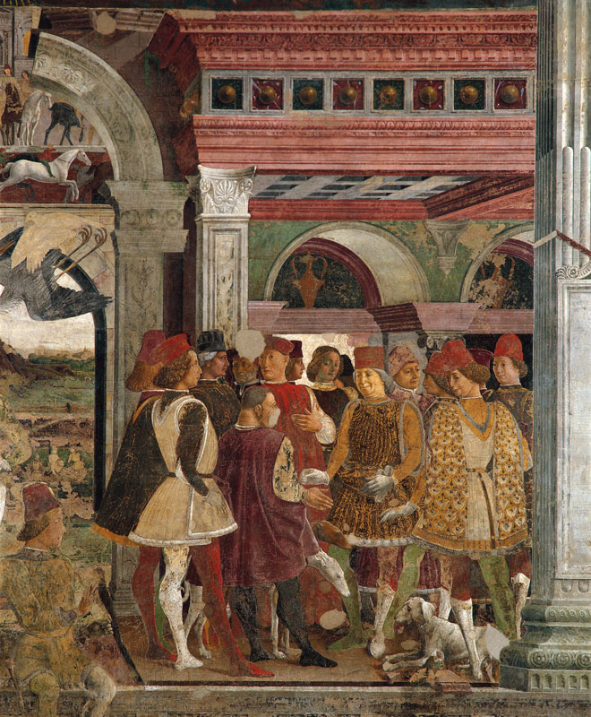The Triumph of Venus: April from the Room of the Months von Francesco del Cossa