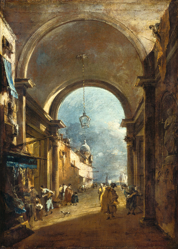 Tordurchblick von Francesco Guardi