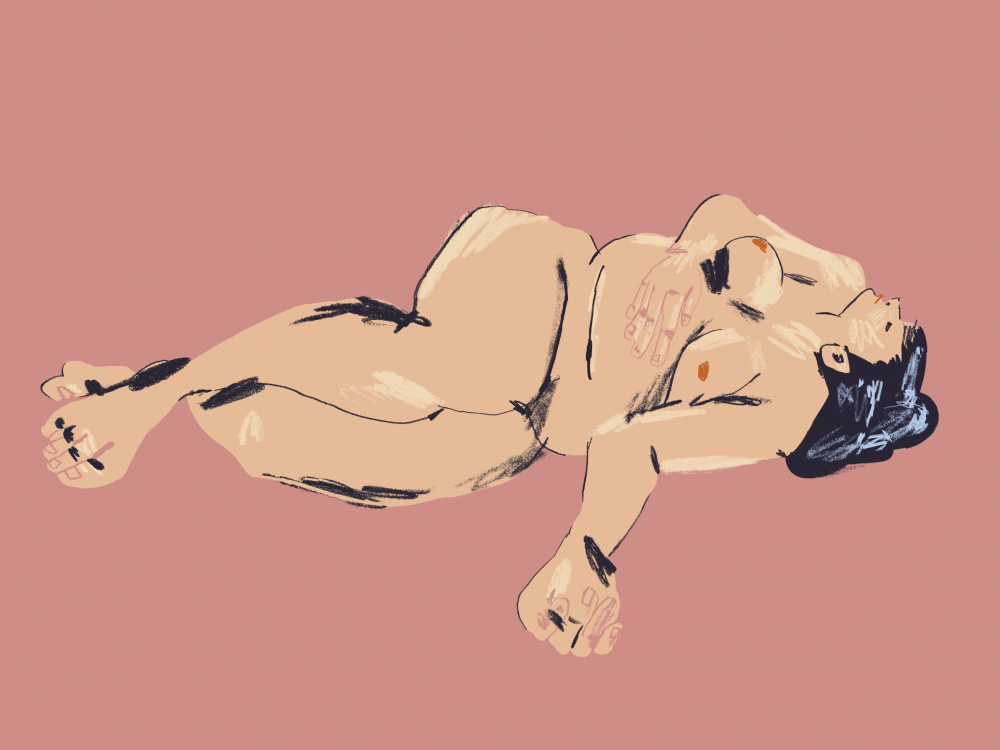 A Girl Lying von Francesco Gulina