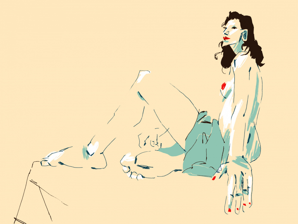 Girl Sitting von Francesco Gulina