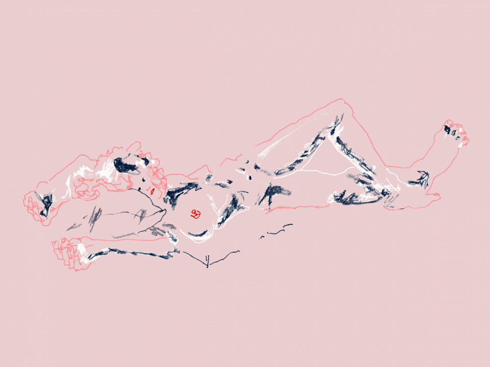 Girl Lying Down von Francesco Gulina