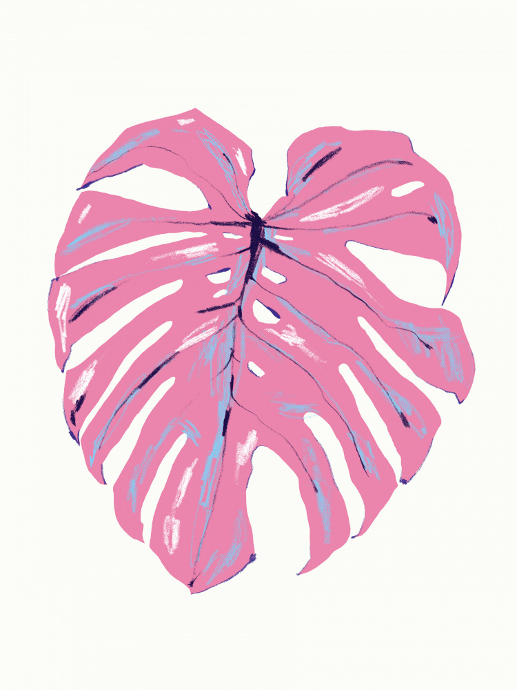 Monstera Leaf Pink von Francesco Gulina