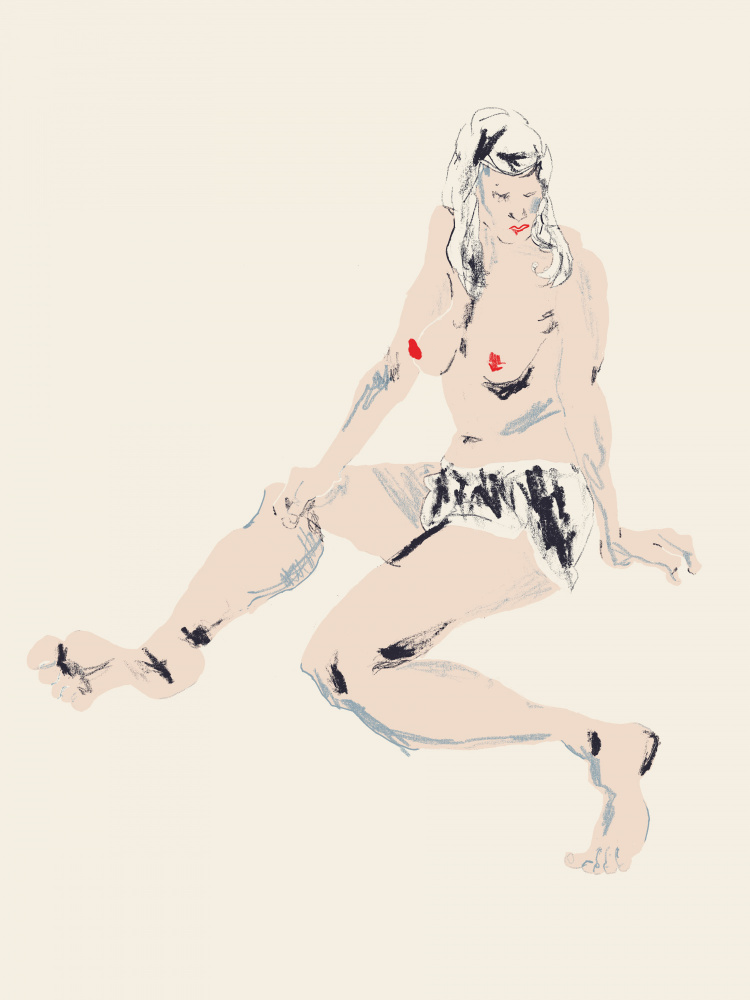 Seated Girl von Francesco Gulina