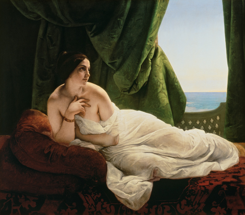 Liegende Odaliske von Francesco Hayez