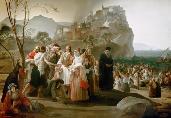 Die Vertriebenen von Parga von Francesco Hayez
