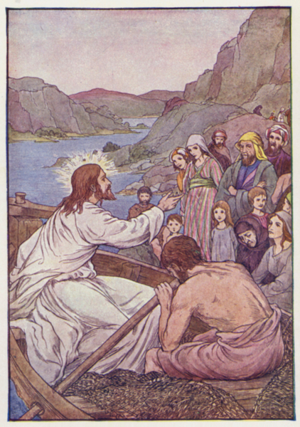 Christ teaching von Francis Donkin Bedford