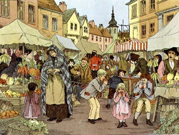 The Market Place, from The Book of Shops von Francis Donkin Bedford