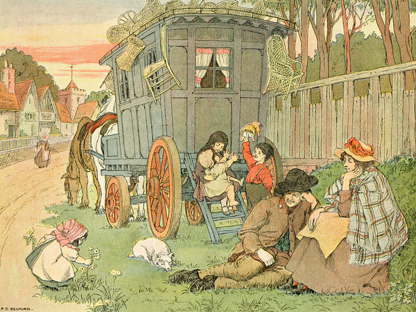 The Gypsy Caravan, from The Book of Shops von Francis Donkin Bedford
