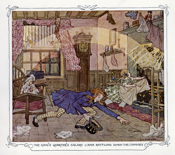 Illustration for The Magic Fishbone by Charles Dickens von Francis Donkin Bedford