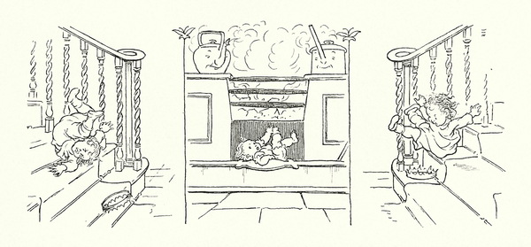 Illustration for The Magic Fishbone by Charles Dickens von Francis Donkin Bedford