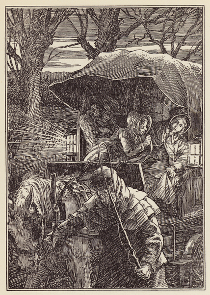 Illustration for The Cricket on the Hearth by Charles Dickens von Francis Donkin Bedford