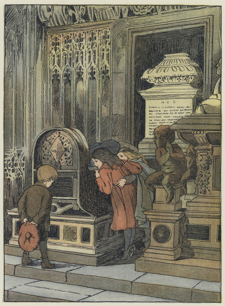 London: Innocents Corner, Westminster Abbey von Francis Donkin Bedford