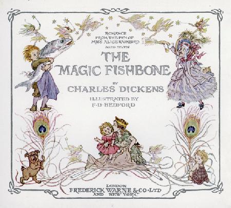 Title-page illustration for The Magic Fishbone by Charles Dickens
