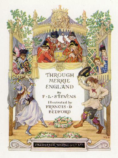 Title-page illustration for Through Merrie England