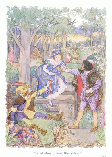 And merrily hent the stile