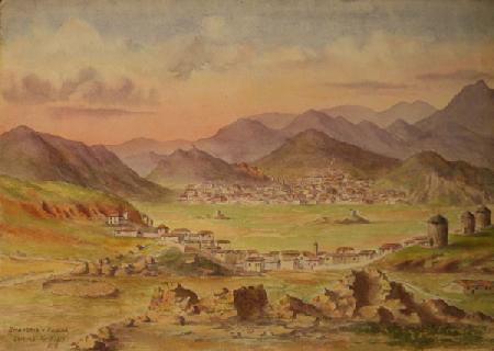 View of Smandria and Kondia on the island of Lemnos, Greece, April 1917