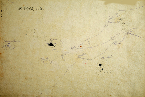 Map von Francis Doveton Bridges