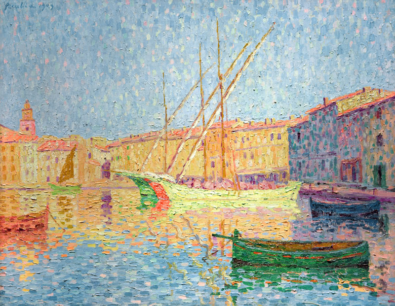 “Le port de Saint-Tropez, effet de soleil” von Francis Picabia