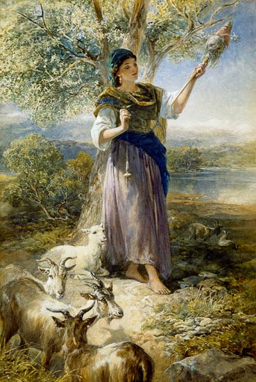 A Spanish Goatherd von Francis William Topham