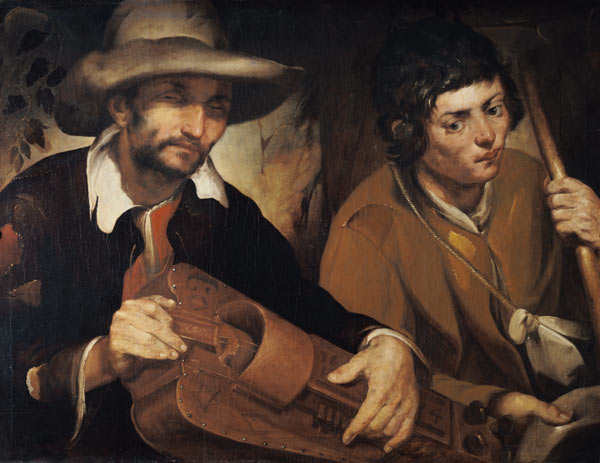 Der blinde Drehorgelspieler von Francisco de Herrera d.Ä.