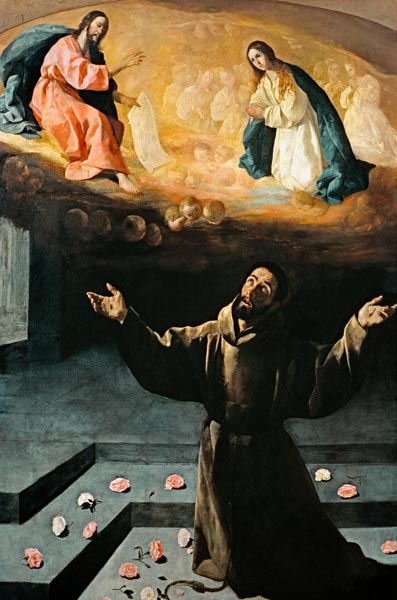 St. Francis in Portiuncula von Francisco de Zurbarán (y Salazar)