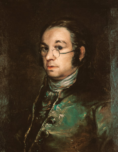Selbstbildnis mit Brille, von Francisco José de Goya