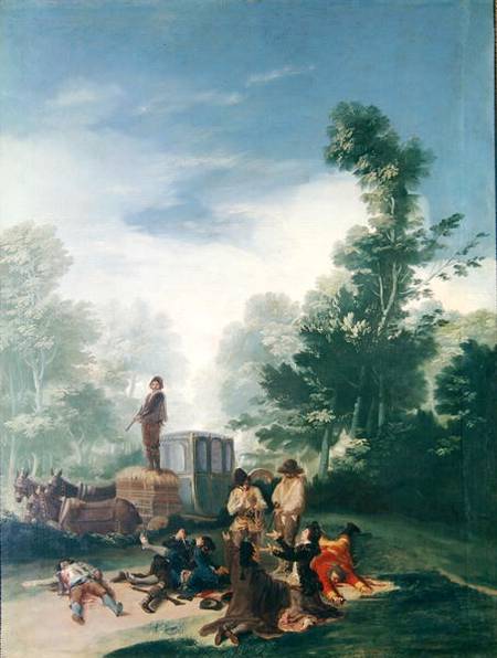Attack on a Coach von Francisco José de Goya
