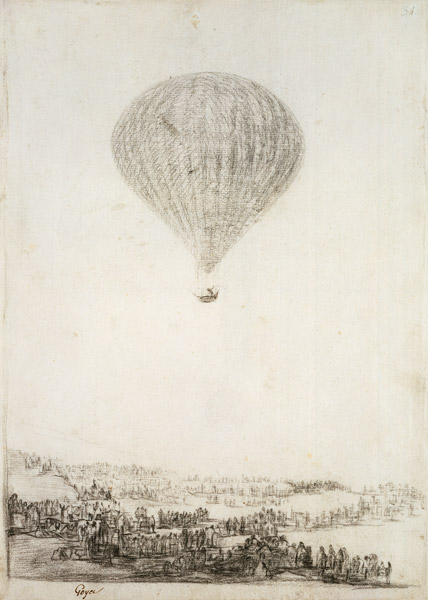 The Montgolfier Brothers von Francisco José de Goya