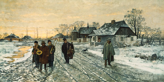 Wandernde Dorfmusikanten von Franciszek Streitt