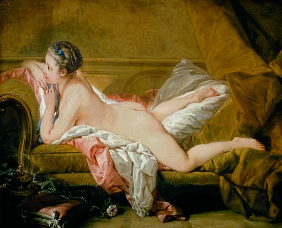 Ruhendes Mädchen (Louise O`Murphy) von François Boucher