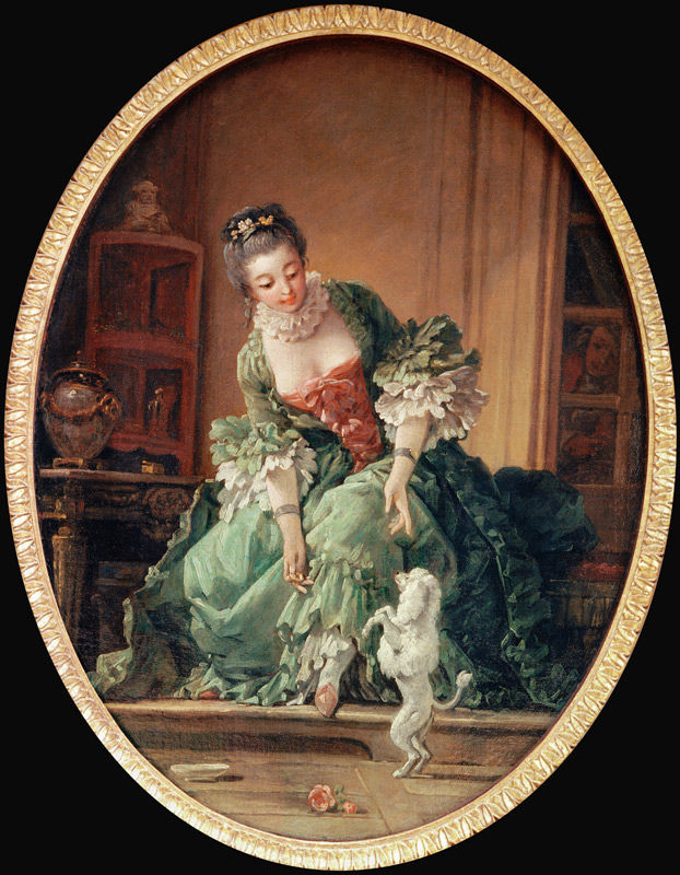 Das gelehrige Hündchen von François Boucher